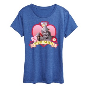 Women's - Wizard of Oz - Tin Man Heart Short Sleeve Graphic T-Shirt - 1 of 4