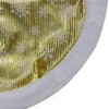 Northlight 20-Inch Gold and White Metallic Snowflake Print Mini Christmas Tree Skirt - 2 of 2