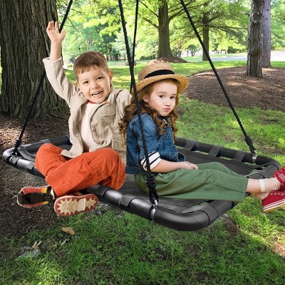 Sorbus Outdoor Platform Swing For Rectangular Mat Swing For Tree