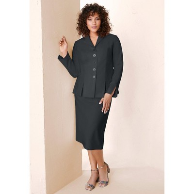 Roaman's Petite Two Piece Skirt Suit
