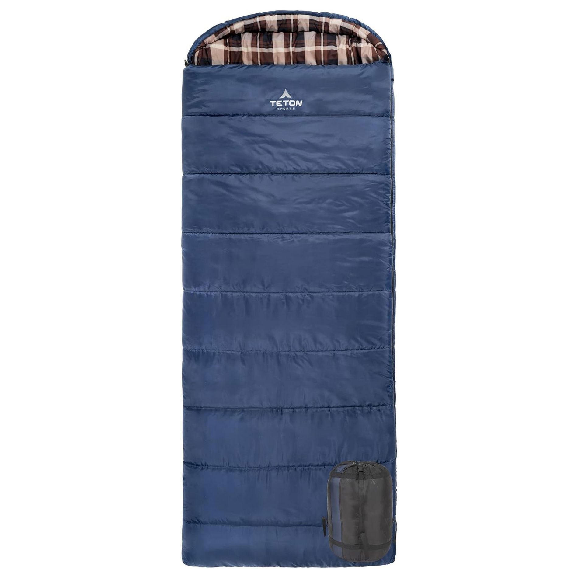 TETON Sports Celsius XL -25 Degree Sleeping Bag with Compression Sack, Right Zipper, and SuperLoft Elite Material for Camping and Base Camp, Blue