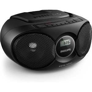 PHILIPS CD Player Boombox with LED Display – Dynamic Bass Boost, FM Radio, USB, Aux Input, Compact Design, AC Power - 1 of 4