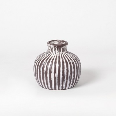 MH London Storm Terracotta Vase with Rustic Texture