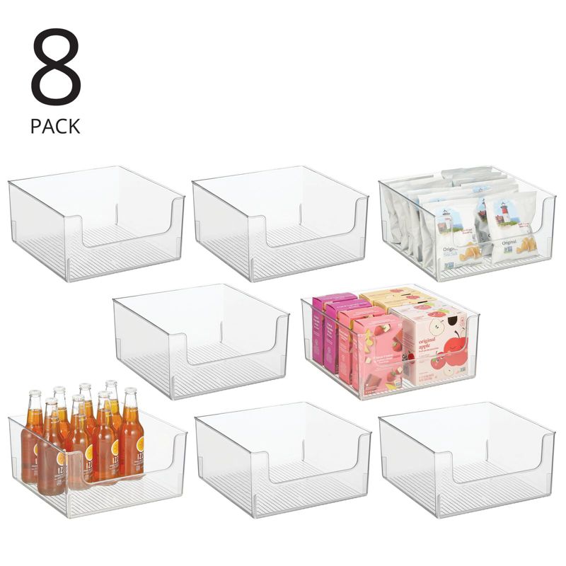 mDesign Kitchen Plastic Storage Organizer Bin with Open Front, 2 of 9