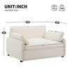 Kumasinova 50 Inch Chenille Single Sofa Chair with 2 Pillows,Deep Seat Accent Chair,Couch for Living Room,Apartment,Office - 2 of 4