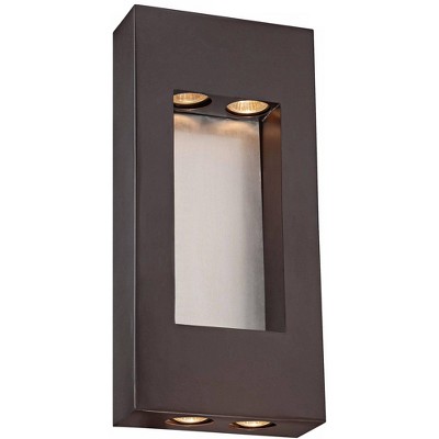 Minka Lavery Modern Outdoor Wall Light Fixture Dorian Bronze 4-Light 17 1/4" for Post Exterior Barn Deck House Porch Yard Patio