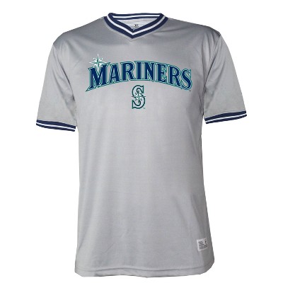 MLB Seattle Mariners Men's Button-Down Jersey - S