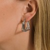 SHINE by Sterling Forever Belinda Textured Square Earrings - 2 of 4