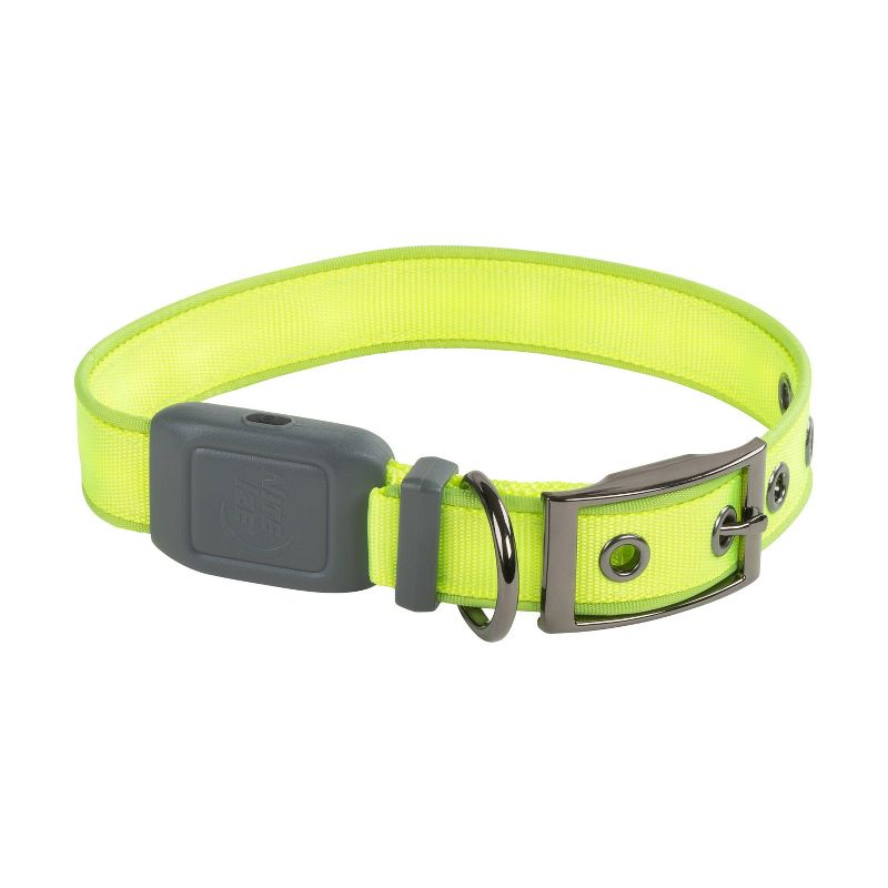 Nite Ize Dog Rechargeable LED Dog Collar - M - Lime/Green, 5 of 10
