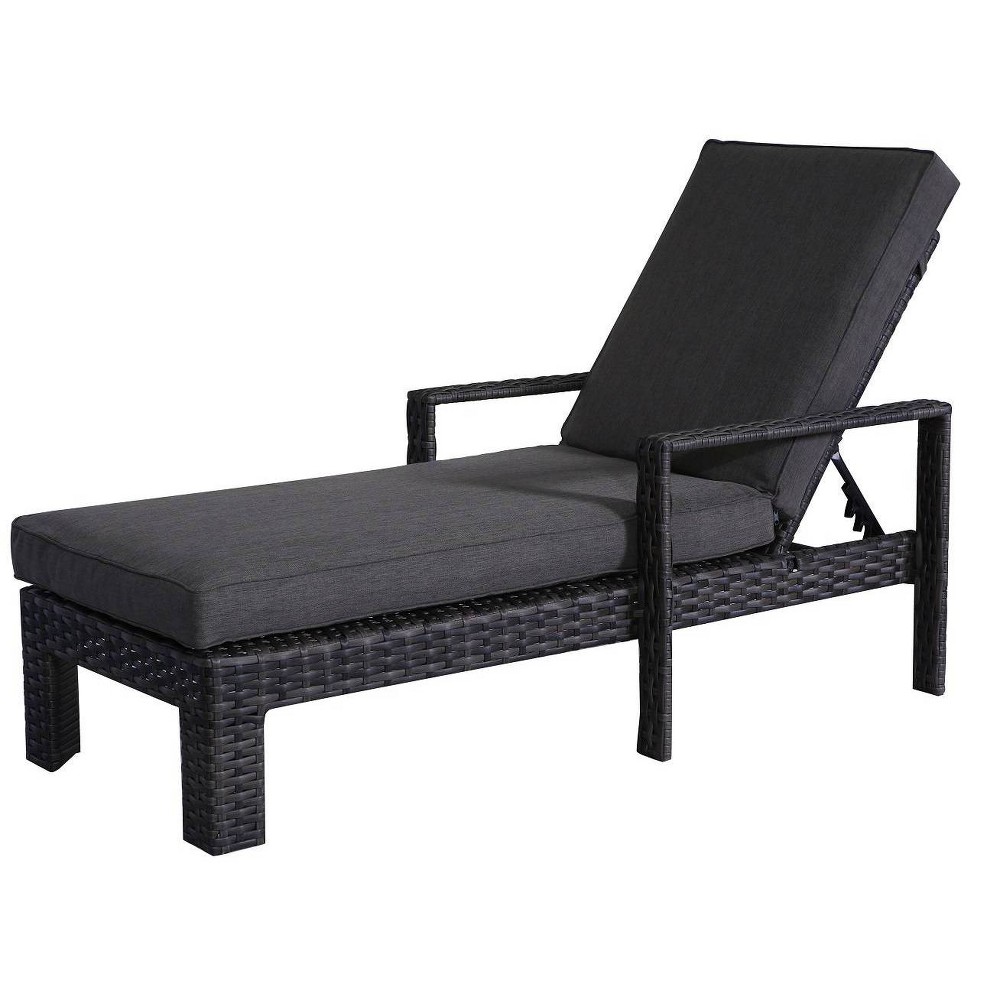 Bora Bora Patio Wicker Chaise Lounge Chair Gray Teva Patio Furniture