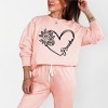 Simply Sage Market Grandma Heart Outline Lightweight Garment Dyed Sweatshirt - 2 of 4