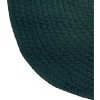 Alpine Collection Burgundy Stripe 100% Polypropylene Durable & Stain Resistant Double Sided Reversible Indoor Area Utility Oval Rug - 3 of 4