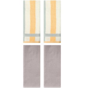 REGALWOVEN 4 Pcs Bathroom Hotel and Spa Waffle Cotton Hand Towels - 1 of 4