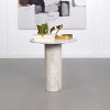 Coaster Home Furnishings Astoria Round Genuine Marble End Table White - 2 of 4