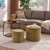 NicBex Round Linen Storage Ottoman Bench,Storage Ottoman with Combination Set Table and Drum Stool,Storage Bench for Living Room,Bedroom - 2 of 4