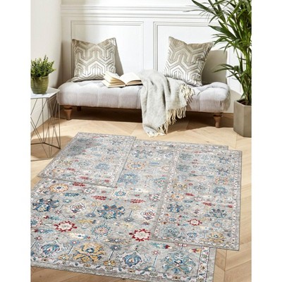 BrylaneHome 3 Piece Paris Washable Rug Set