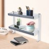 YIYIBYUS Clamp-on Desk Shelf, 2-Tier Shelving with Adjustable Storage Tray - 2 of 4