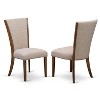HomeStock Renaissance Refinement Set Of 2 Upholstered Chair Parson Chairs - 3 of 4