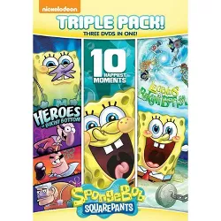 Spongebob Squarepants Triple Feature: 10 Happiest Moments / Heroes of Bikini Bottom / Legends of Bikini Bottom (DVD)(2015)