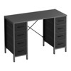 FONTOI 47 Inch Computer Desk Gaming Desk with 8 Drawers Storage Working Table Workstation Home Office Desks Study Desk, Black, 15.75"* 47.2"*29.5" - 2 of 4