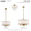 Livex Lighting Park Ridge 2 - Light Semi-Flush Mount in  Antique Brass - 3 of 4