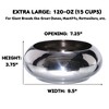 Unspill-a-Bowl® Stainless Steel Dog Bowl - Classic Silver | No Spill, Long Ears, Slow Feeding - 2 of 3