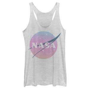 Women's NASA Dusk Logo Racerback Tank Top - 1 of 3