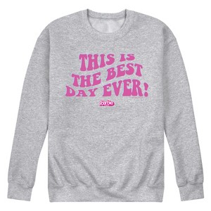 Men's - Barbie - Best Day Ever Graphic Fleece Sweatshirt - 1 of 4