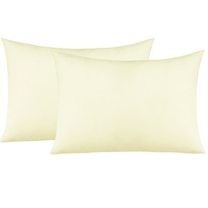 2 Pack Brushed Microfiber Zippered Toddler Pillowcases, Super Soft and Cozy Travel Pillow Cases - NTBAY - 1 of 4