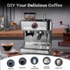 20 Bar Semi-Automatic Espresso Machine with Grinder & Milk Frother - 2 of 4