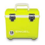 ENGEL 7.5 Quart 8 Can Leak Proof Odor Resistant Insulated Air Tight Storage Lunch Box Cooler Drybox with Integrated Shoulder Strap, Yellow High Viz