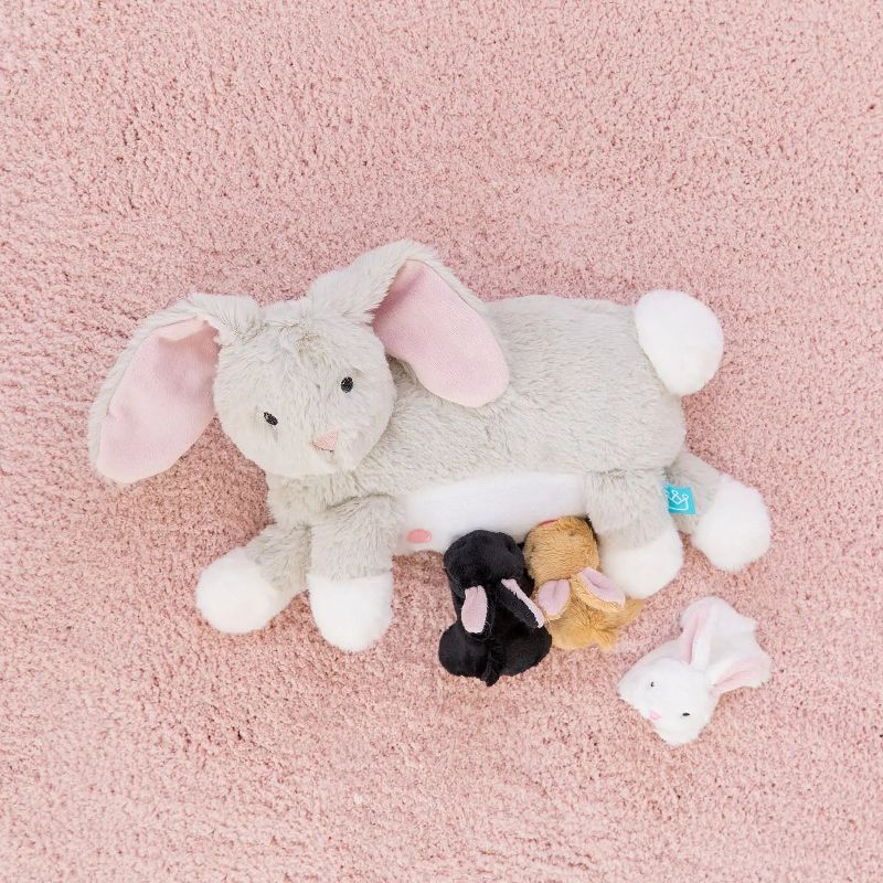 Manhattan Toy Nursing Nola Rabbit Nurturing Soft Toy, 1 of 5