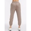 Peloton Women's Waffle Jogger, Taupe Grey - 3 of 4