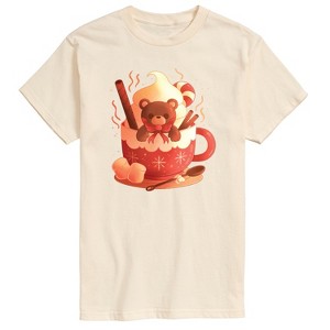 Men's - Instant Message - Bear Cocoa Mug Short Sleeve Graphic T-Shirt - 1 of 4