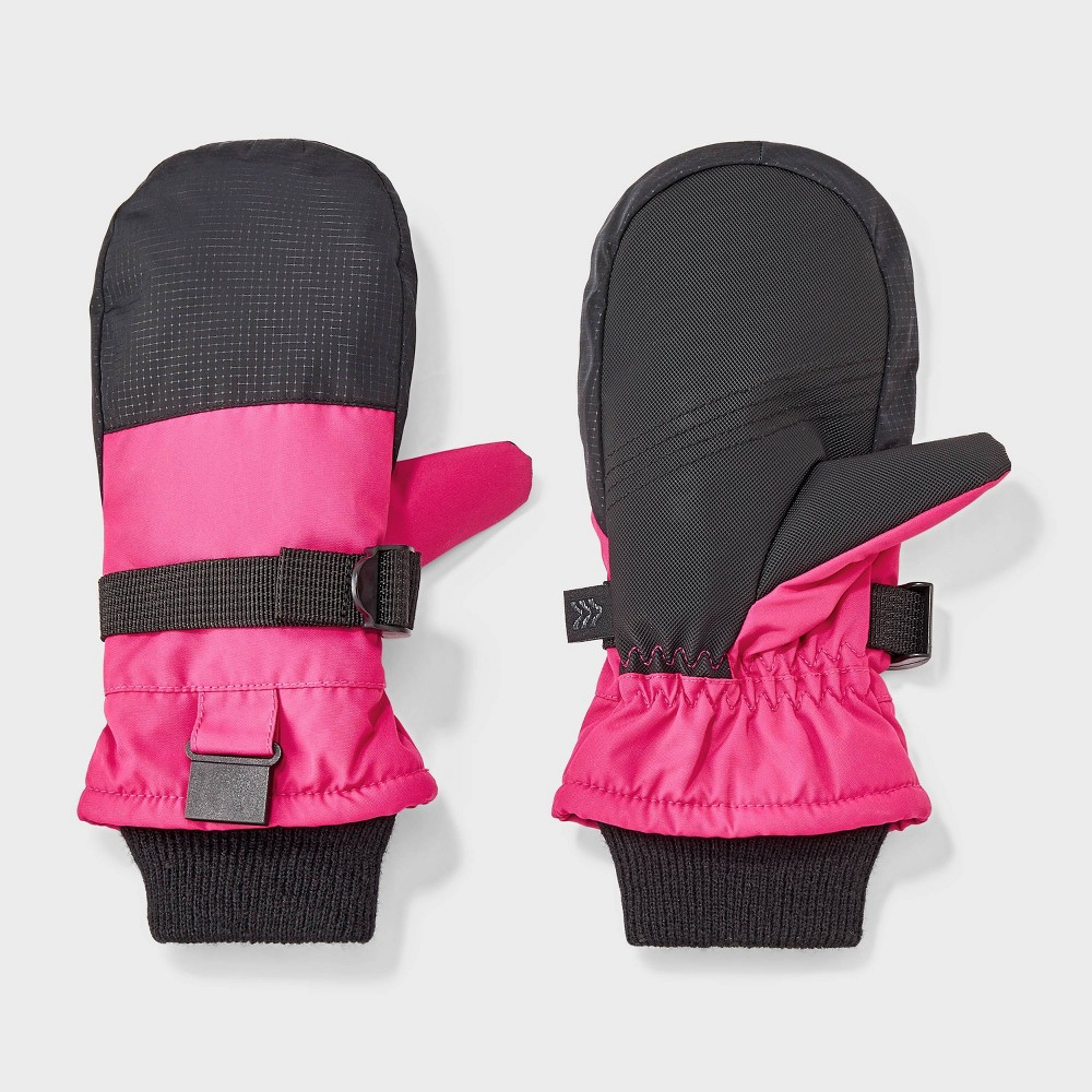 Girls' Ski Mittens - All In Motion™ Pink 5-7