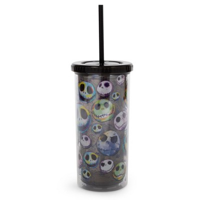 Silver Buffalo Disney The Nightmare Before Christmas misfit Carnival Cup  With Lid And Straw : Target