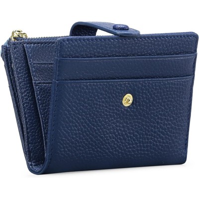 Clotth Womens Wallet - Slim RFID Blocking Bifold Wallet Minimalist PU Leather with Zipper Coin Purse | 10 Card Slots