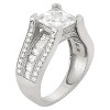 4.27 CT. T.W. Cubic Zirconia Ring In Sterling Silver - image 2 of 2