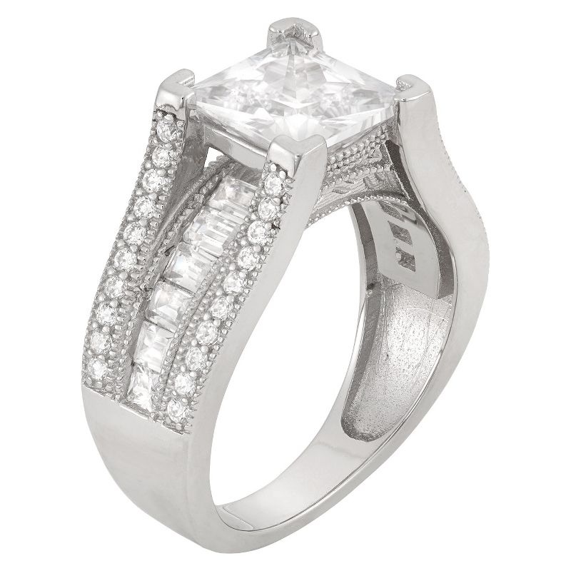 4.27 CT. T.W. Cubic Zirconia Ring In Sterling Silver, 2 of 3