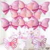 KatchOn, Huge Pink Bow Balloon - 35 Inch, Pack of 10 | Bow Balloons for Girls | Free Throws or Pink Bows Gender Reveal Decorations - 3 of 4