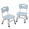 2-Pack Adjustable Kids Chairs - Plastic Toddler Seats with Hammock Style for Boys & Girls - 2 of 4