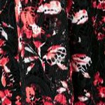 black watercolor floral