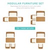 Best Choice Products 4-Piece Outdoor Wicker Patio Conversation Furniture Set w/ Table, Cushions - 2 of 4