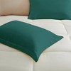 Peace Nest 3 Piece Reversible Silky Luxury Soft Satin Comforter with 2 Satin Pillowcases - 2 of 4