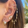 Fairy Princess 4-Piece Earrings Set - Butterfly Tassel Zirconia Stone Ear Rings with Fake Lip Piercing – A Vintage Style Jewelry Set - 4 of 4