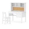 Guidecraft Madison Kids Desk with Hutch and Chair Set - White: Kids Wooden Bedroom Writing Table with Storage, Wood Study Table for Kids with Hutch - 2 of 4