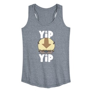 Women's - Avatar: The Last Airbender - Cute Appa Yip Yip Graphic Racerback Tank - 1 of 4