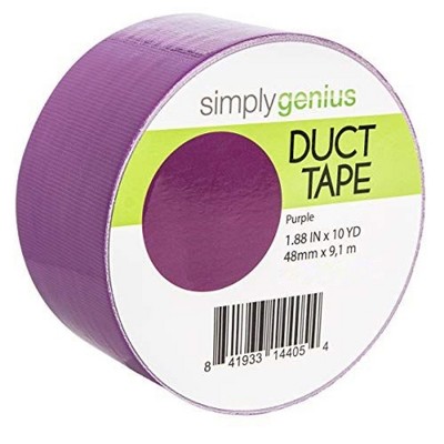 Simply Genius Art & Craft Duct Tape Heavy Duty - Craft Supplies for Adults, 1.8 in x 10 yards (Purple, Single roll)