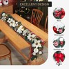 coucheta Christmas Wreath with Lights, Xmas Garlands Decoration with Battery Operated Lights with Timer, Window Indoor Holiday Decor - 4 of 4