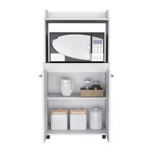 NicBex 1 Drawer Rolling Kitchen Island Cart with 2 Open Shelves,Kitchen Island on Wheels with Storage,Island Table for Kitchen - 1 of 4